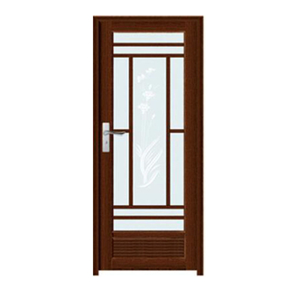 FPL-7006 Classic Design Alumnium Glass Bathroom Door 