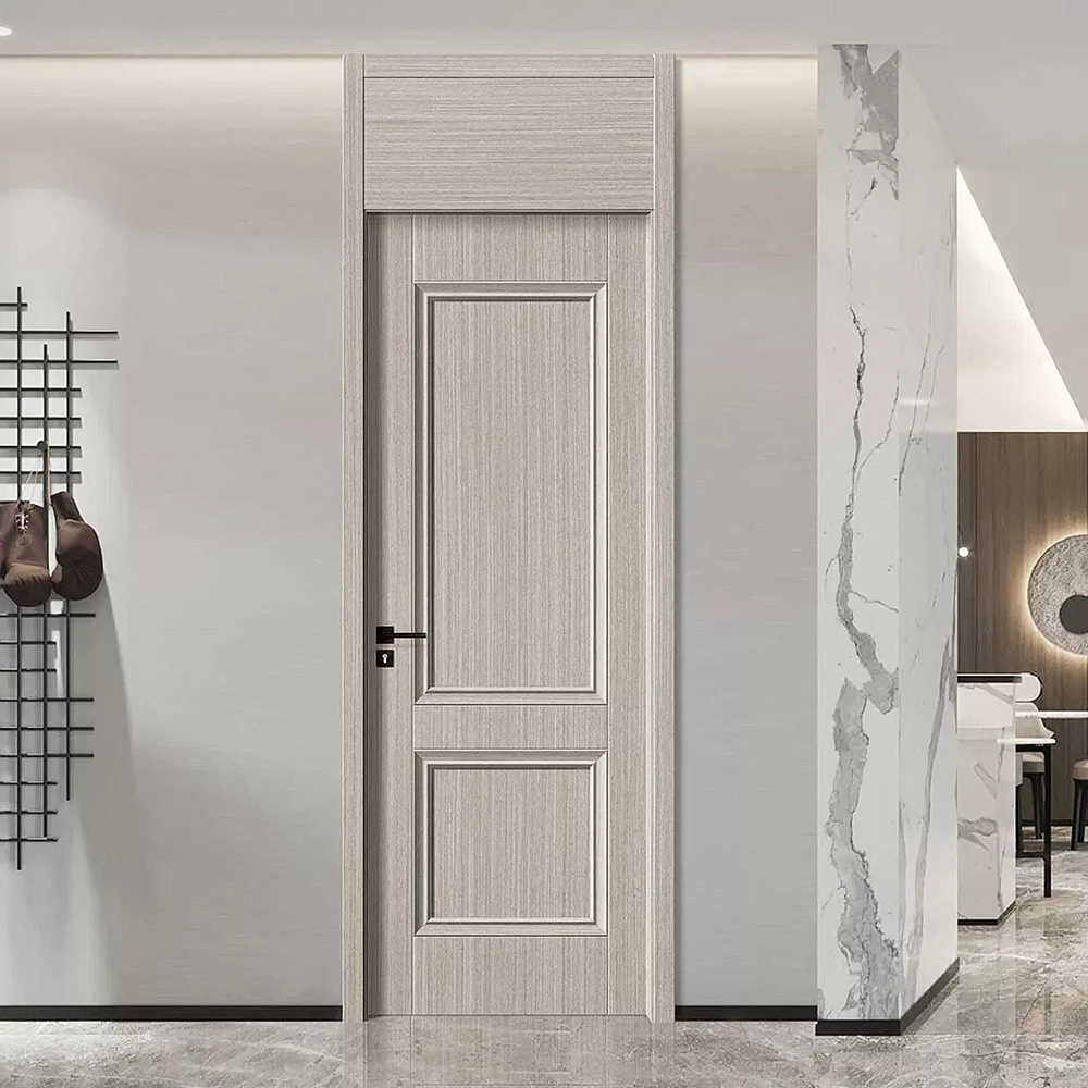 European Simple Wood Room Door With Frame Interior Design Soundproof Wpc Waterproof House Door