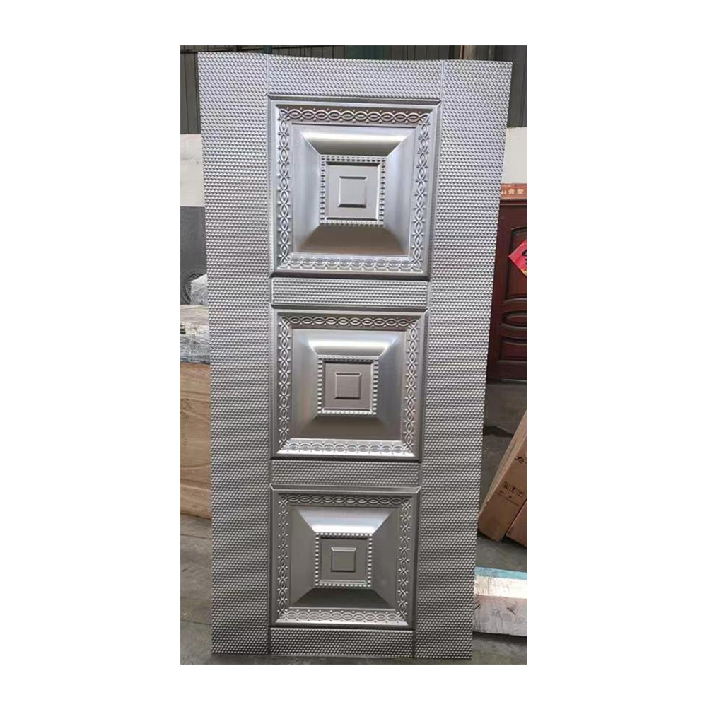Africa Market Popular Design Embossed Steel Door Skin Security Door Steel Entry Cold Rolled Iron Sheet Panel