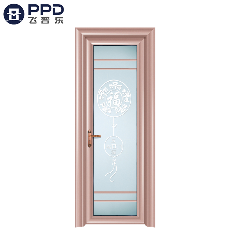 FPL-7010 Factory Direct Fiberglass Modern Bathroom Aluminum Alloy Door 
