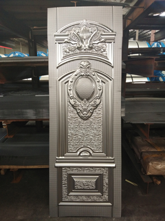 Factory Wholesale 1.0MM Mold Galvanize Steel Door Skin Panel Popular Cold Rolled Exterior Steel Door Surface Sheet