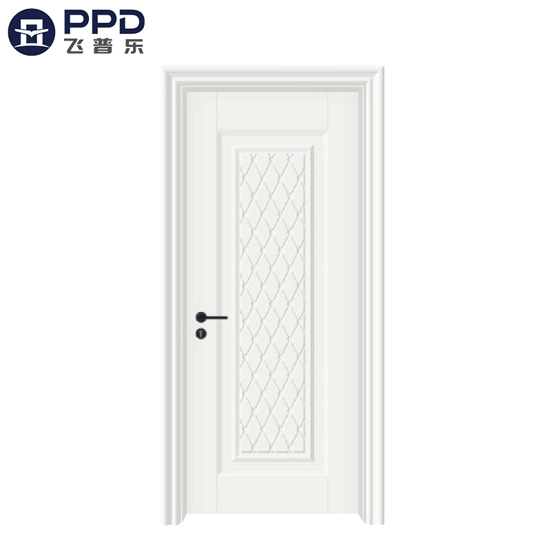 PHIPULO Simple Design Carving Bedroom WPC Wooden Door