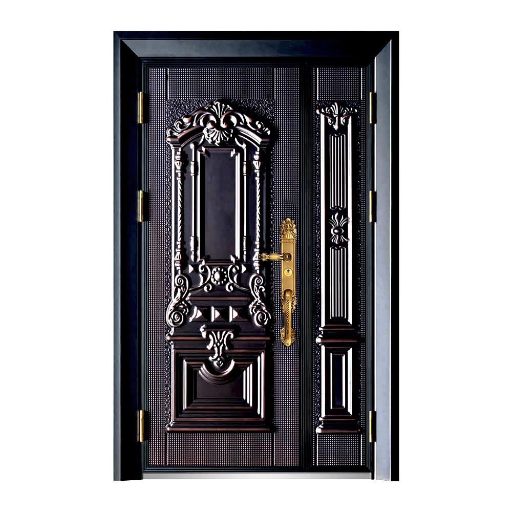  China Factory Luxury Modern House Aluminium Cast Door Exterior Armored Metal Security Doors