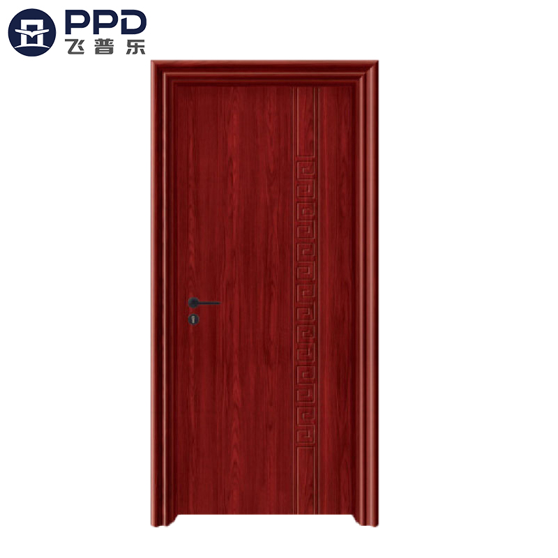 PHIPULO Classic Red Rustic Interior WPC Wooden Door 